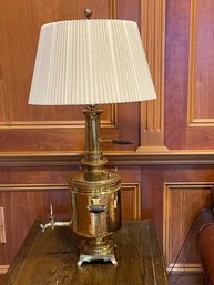Antique Brass Samovar Table Lamp