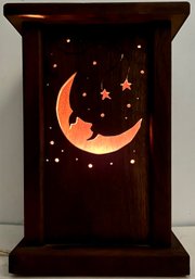 Handmade Silhouette Wood Lighted Decoration - Halloween Pumpkin - Xmas Winter Tree - Spring Moon - Summer Cat