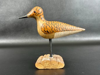 A Charming Well-Executed Vintage Shorebird Decoy: Unsigned Sandpiper