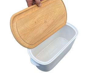 Ceramic Bread Box Wirh Cutting Board Lid