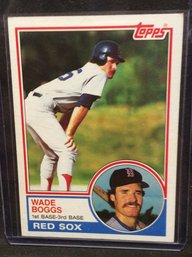 1983 Topps Wade Boggs Rookie Card - K