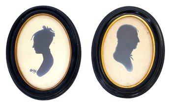 A Pair Of 19th Century Silhouettes