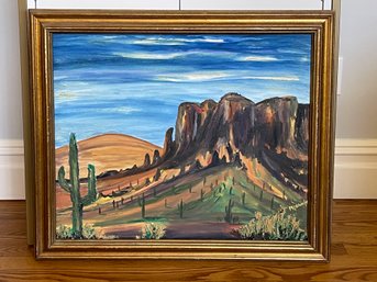 Monika E. Schaefer Arizona Landscape Painting