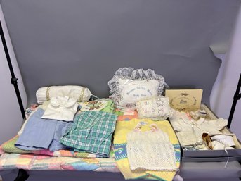 Lot Of Baby Items And Quilts