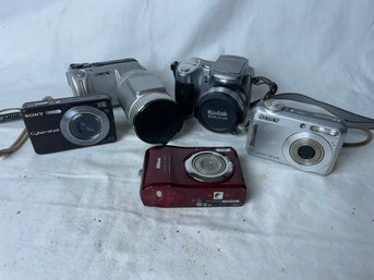 Camera Lot- Canon, Kodak, Sony, Nikon