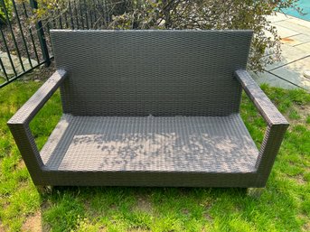 As-Is - Resin Wicker Couch Frame