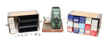 SVE Skyline Model B Slide Projector And Accessories