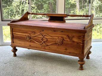 An Incredible Cedar-Lined Vintage Chest In Knotty Pine