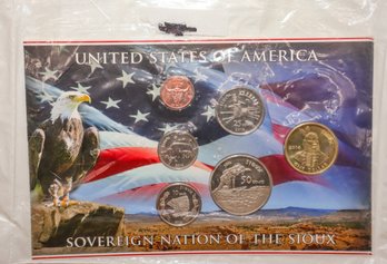 United States Of America Sovereign Nation Of Sioux 6 Coin Set