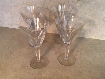 Waterford Large Wine Glasses Set Of 4 Lot #1