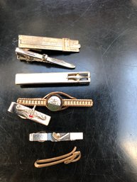 7 Tie Clips Includes, Swank,Anson, Robbins Co And More