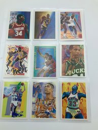 1990 NBA HOOPS Team Checklists Lot 2