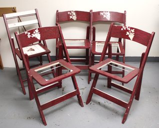 5 Vintage Painted Chairs