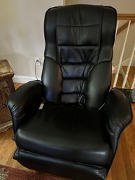 Black Leather Recliner - Electric Massage