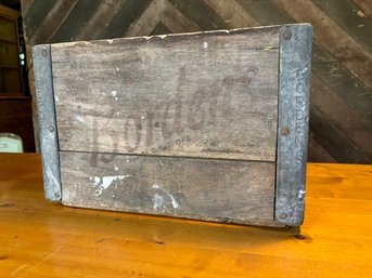 Vintage Borden's Dairy Farm Wooden Crate