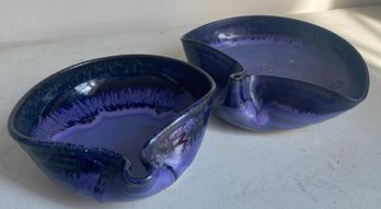 Two Amalia Pottery Pinch Pot Dishes