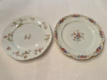 Duo Of Antique Haviland & Co. Limoges Porcelain Plates