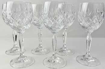 Vintage Crystal Wine Glasses (6)