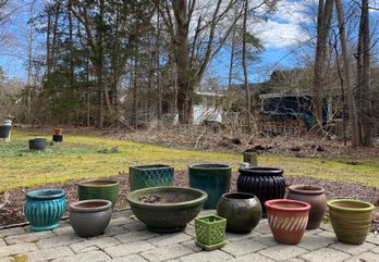 Mixed Group Of Garden Pots