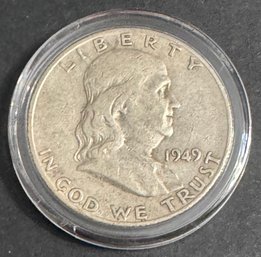 1949-S Benjamin Franklin Silver Half Dollar