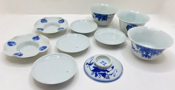 Vintage Japanese China: 3 Cups & 7 Saucers