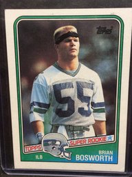 1988 Topps Brian Bosworth Rookie Card - K