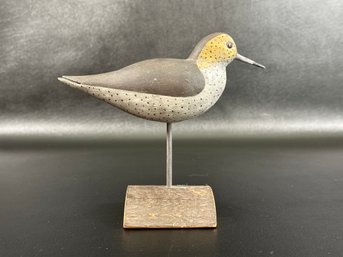 A Sweet Vintage Shorebird Decoy: Spotted Sandpiper, Signed (Raison)