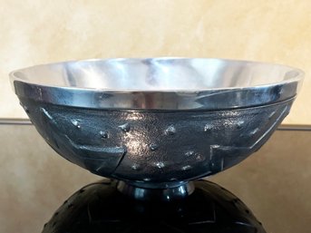 A Vintage Polished Alloy Serving Bowl