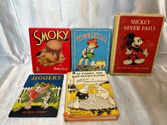 Fantastic Grouping Of 4 Antique Childrens Books