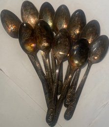 Lot Of 11 Vintage Presidential Spoons