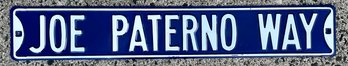 Joe Paterno Way - Metal Street Sign Style Wall Decor Sign - 36 X 5 7/8 - One Sided - Good Condition