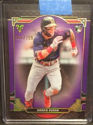 2022 Topps Triple Threads Purple Jarren Duran Rookie 67/299 - K