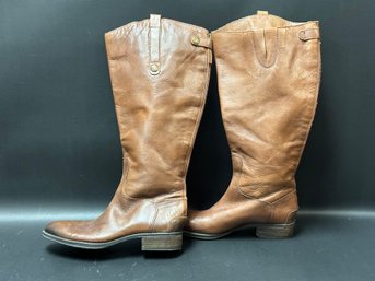 A Quality Pair Of Sam Edelman's Riding Boots In Tan, Women's 8M