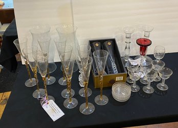 Vintage Glasses Including Fine Set