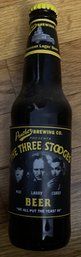Vintage Three Stooges Panther Beer Bottle Empty With Moe's Face On Bottle Cap From 1998