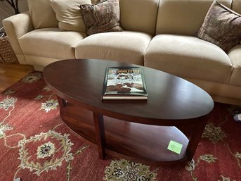 Oval Wood Coffee Table By Pier One