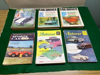 Vintage Car Magazines. 49 Issues From 1951 - 1969. Camaro, Shelby GT Mustang, Chevy Malibu And Nove SS, Plus.