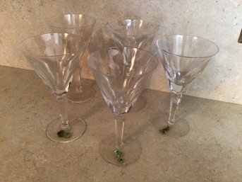 Waterford Wine Glasses Set Of 5 Lot #2