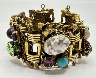 French Mid Century Modern Rhinestone Bracelet