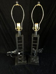 Modern Idustrial Lamp Pair