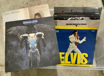 12 Vintage Vinyl Albums ~ Eagles, Alice Cooper, Elvis & More ~