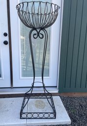 Tall Wrought Iron Pablo Plant Stand 56'