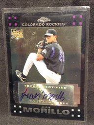 2007 Topps Chrome Juan Morillo Autographed Rookie Card - K