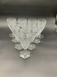 Vintage Fostoria Wine/Water Glasses