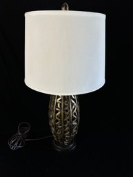 Brass Cut Out Table Lamp