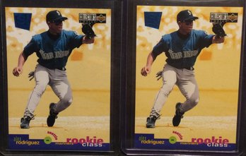 (2) 1994 Upper Deck Collectors Choice Alex Rodriguez Rookie Cards - K