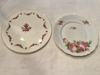 Two Vintage German Porcelain Plates