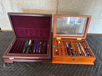 2 Boxes Full Of Fountain Pens