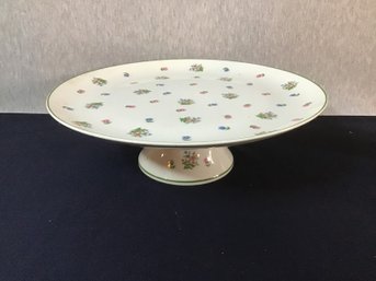 Floral Pedestal Cake Dish