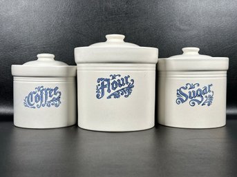 A Wonderful Set Of Vintage Canisters By Pfaltzgraff, Yorktowne Pattern